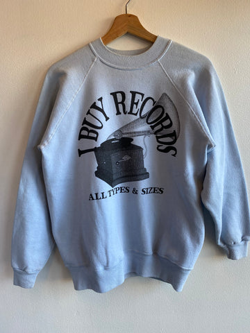 Vintage 1980’s “I Buy Records” Sweatshirt