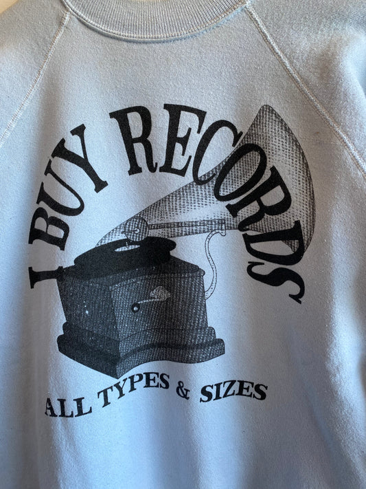 Vintage 1980’s “I Buy Records” Sweatshirt