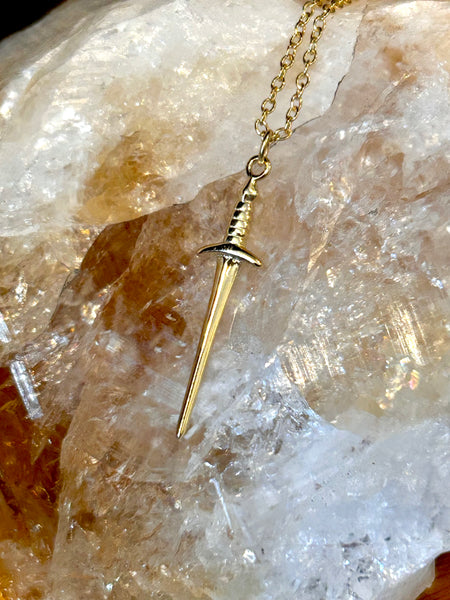 Mini Dagger Tarot Sword Protection Necklace by La Lovely