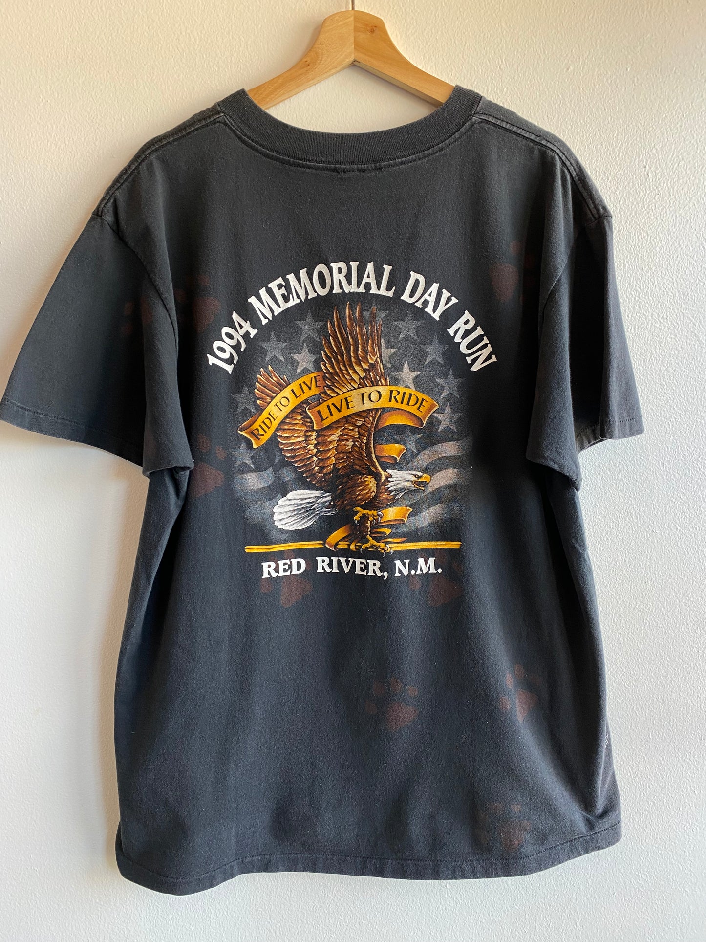 Vintage 1994 Red River Memorial Day Run All Over Print T-Shirt