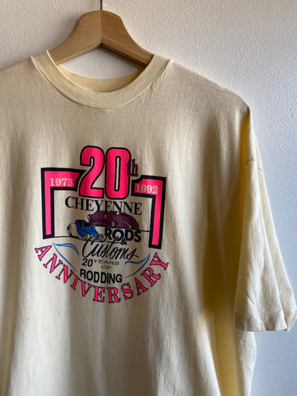 Vintage 1992 Cheyenne Rods and Customs T-Shirt - La Lovely Vintage 
