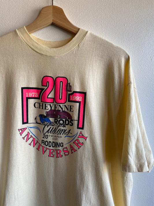 Vintage 1992 Cheyenne Rods and Customs T-Shirt - La Lovely Vintage 