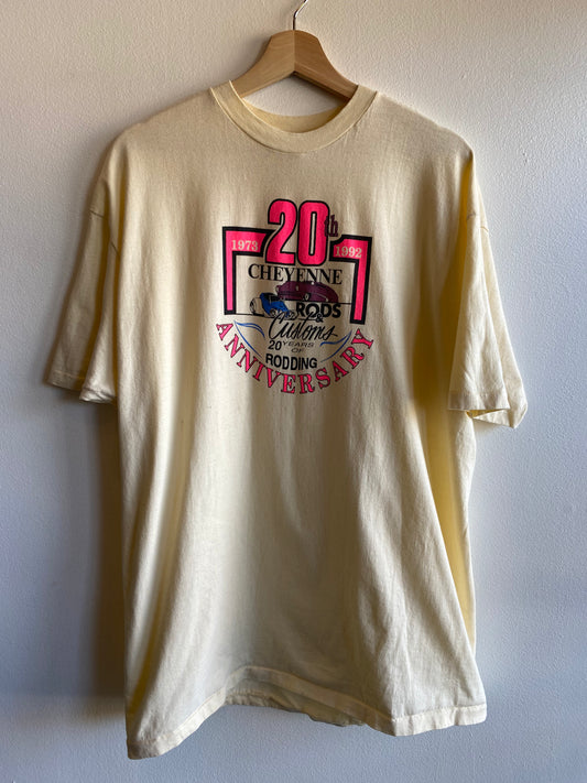 Vintage 1992 Cheyenne Rods and Customs T-Shirt - La Lovely Vintage 