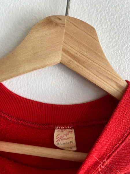 Vintage 1960’s Springfoot Red Blank Crewneck Sweatshirt