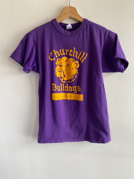 Vintage 1970/80’s Champion Churchill Bulldogs T-Shirt