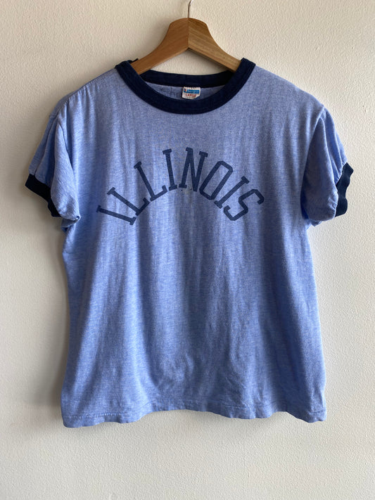 Vintage 1970’s Champion Illinois Ringer T-Shirt - La Lovely Vintage 