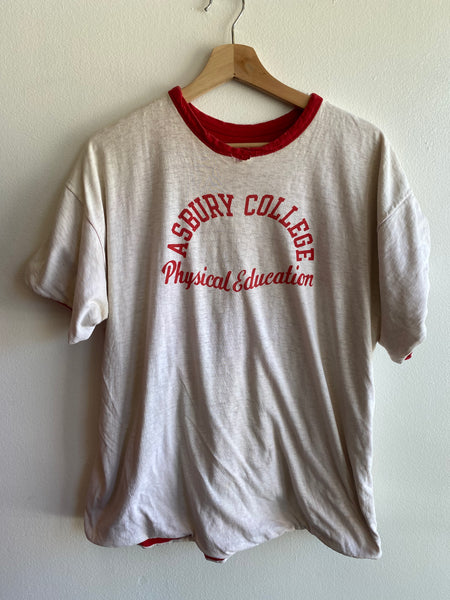 Vintage 1970’s Champion Asbury College Reversible Gym T-Shirt