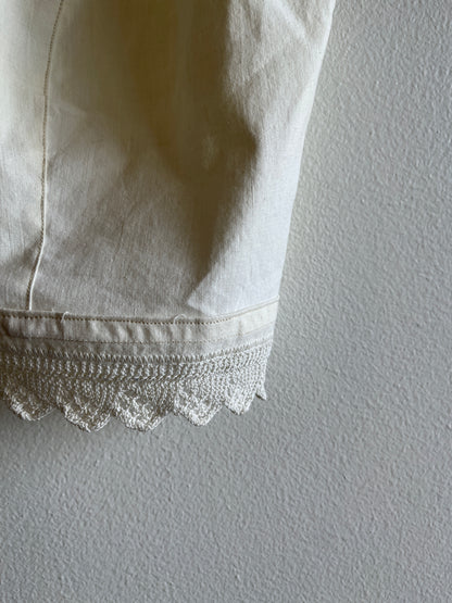 Trash Textiles - Handmade Vintage Lace Pillow Case Blouse - La Lovely Vintage 