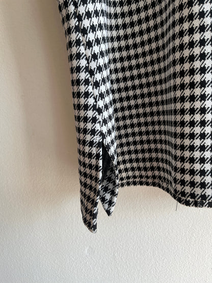 Vintage 1960’s Houndstooth Short-Sleeve Button Up Shirt - La Lovely Vintage 