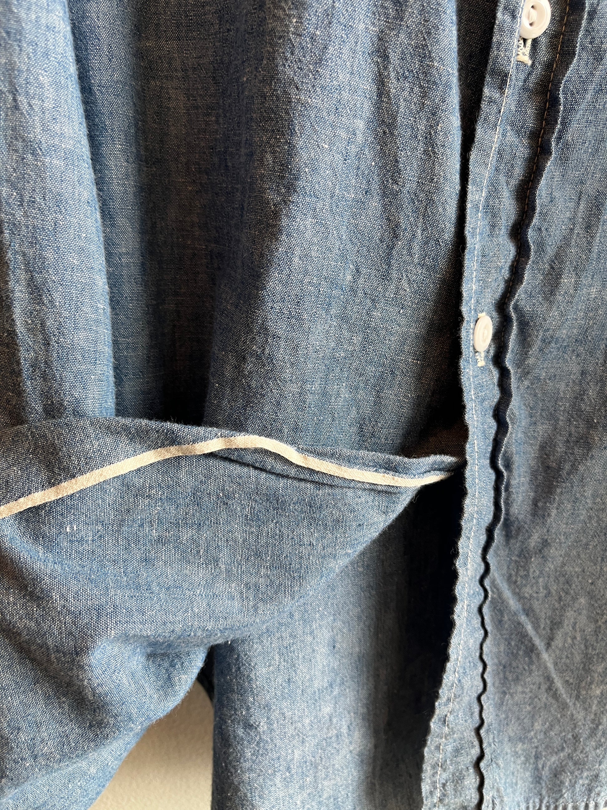 Vintage 1960/70’s Big Mac Chambray Button Up Shirt - La Lovely Vintage 