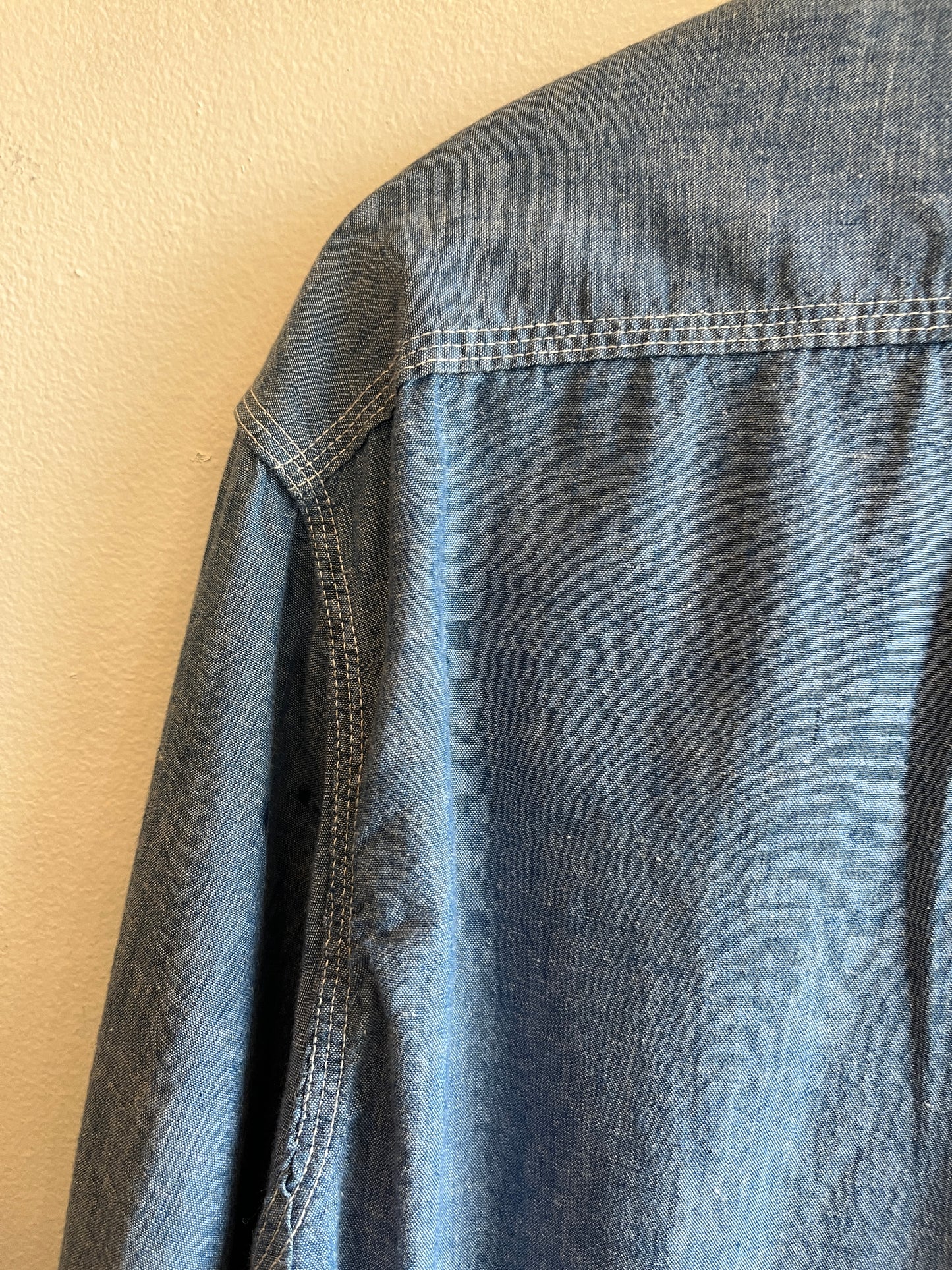 Vintage 1960/70’s Big Mac Chambray Button Up Shirt - La Lovely Vintage 