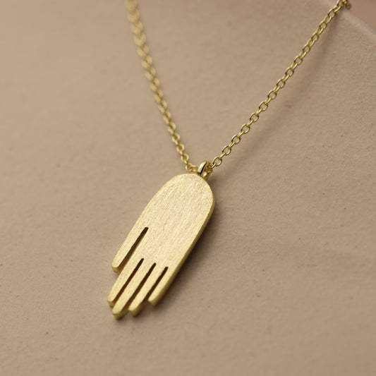 Hamsa Divine Hand Necklace - La Lovely Vintage 
