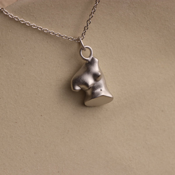 Abstract Body Form Pendant Necklace - La Lovely Vintage 