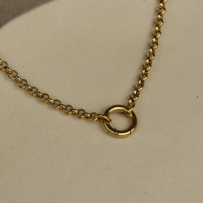 Gold Clip Closure Cable Chain Necklace - La Lovely Vintage 