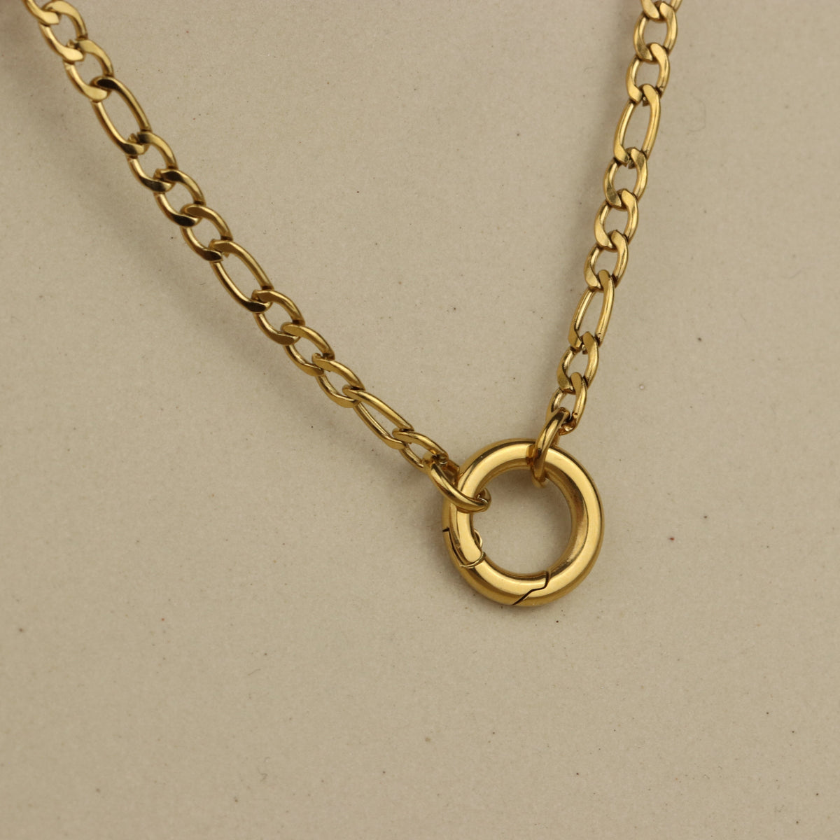 Gold Clip Closure Cable Chain Necklace - La Lovely Vintage 