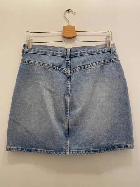 Y2K denim mini skirt