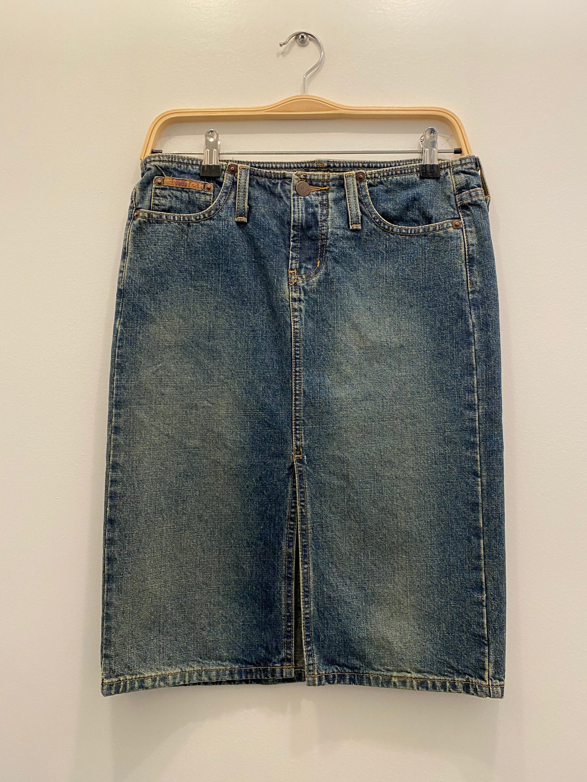 Vintage Y2K L.E.I. Denim Midi Skirt - La Lovely Vintage 