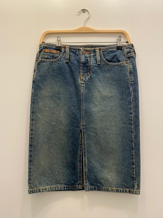 Vintage Y2K L.E.I. Denim Midi Skirt - La Lovely Vintage 