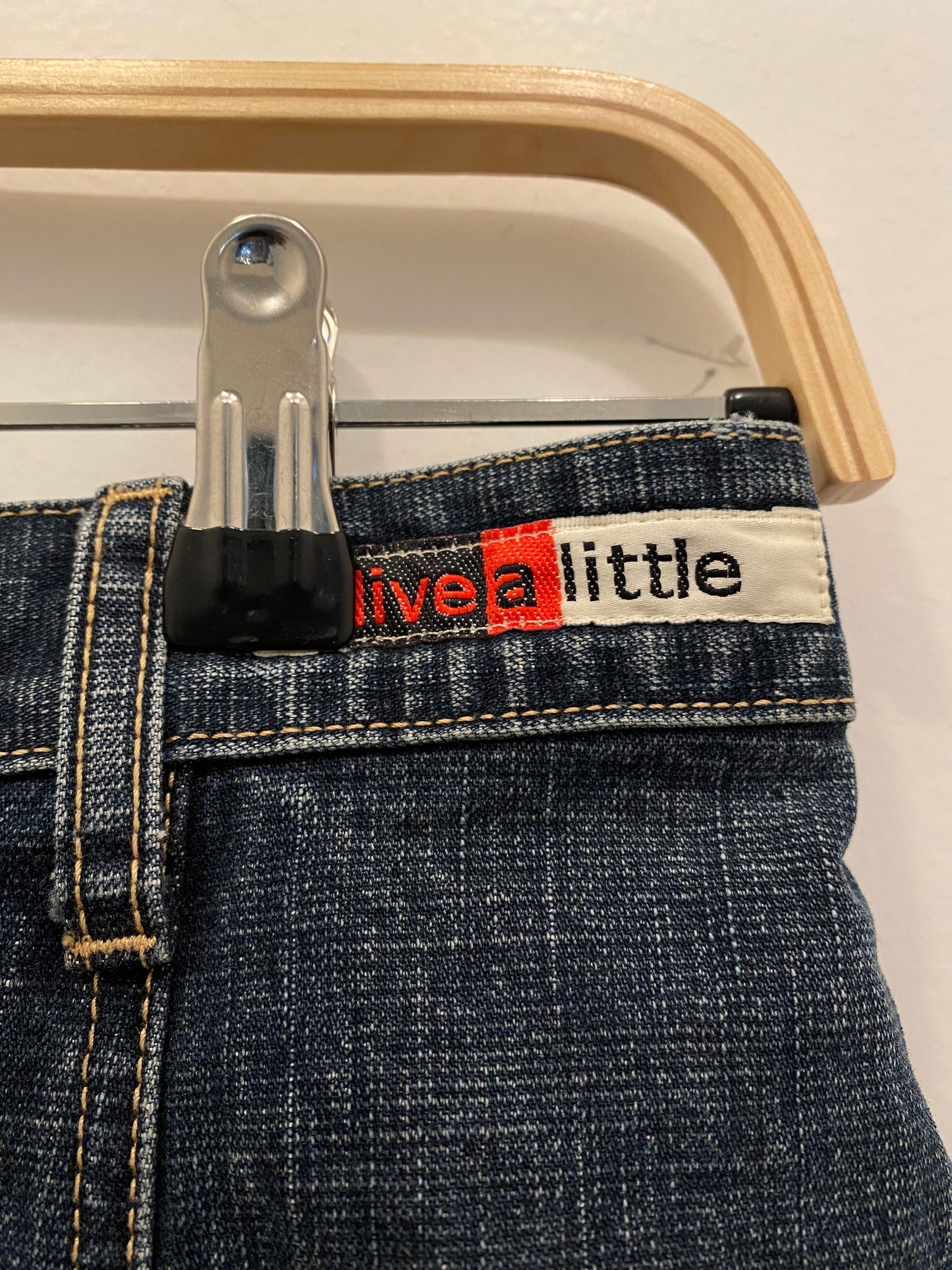 90s denim maxi skirt - La Lovely Vintage 