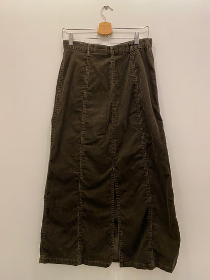 Vintage Y2K brown corduroy maxi skirt - La Lovely Vintage 