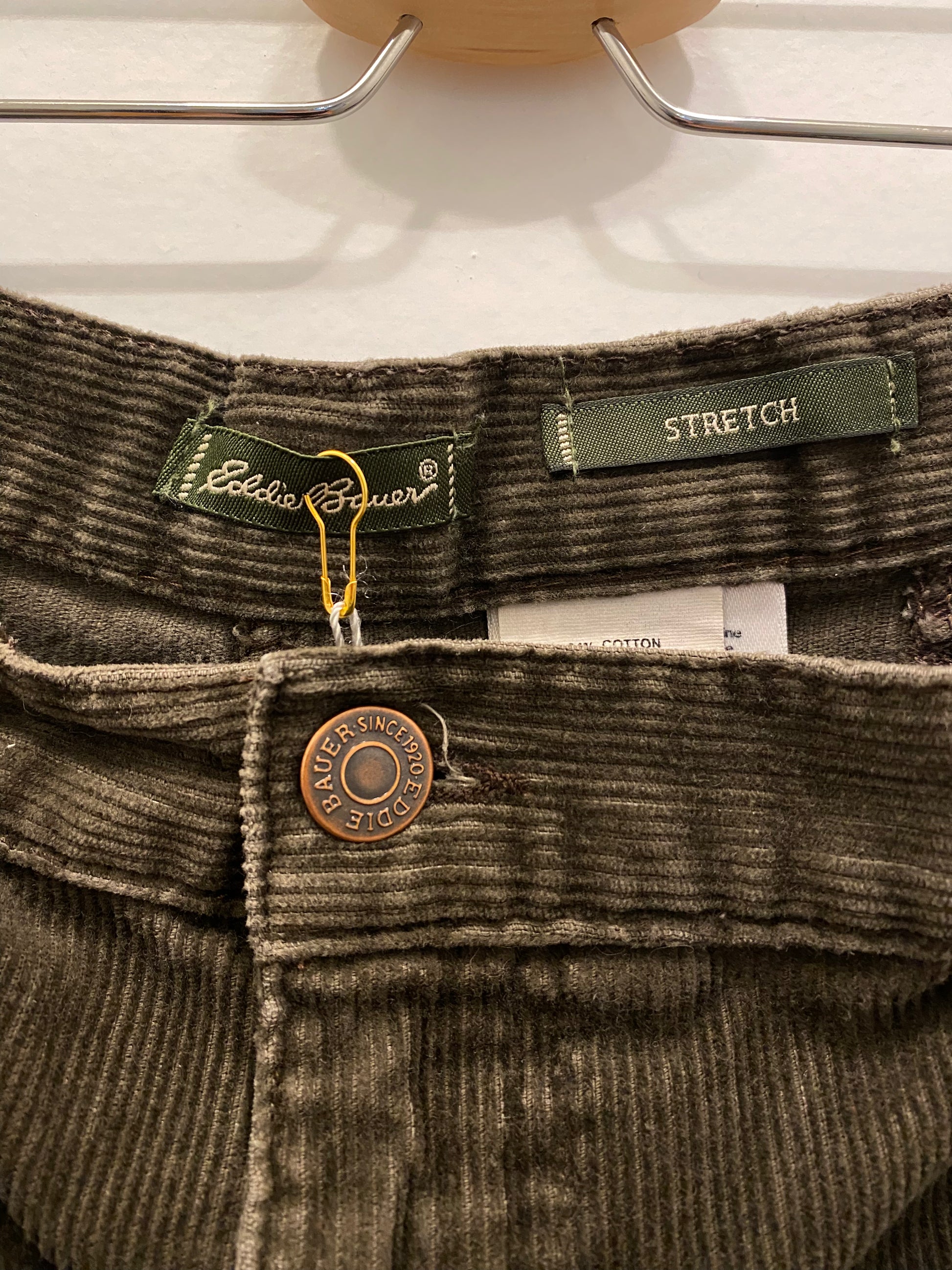 Vintage Y2K brown corduroy maxi skirt - La Lovely Vintage 
