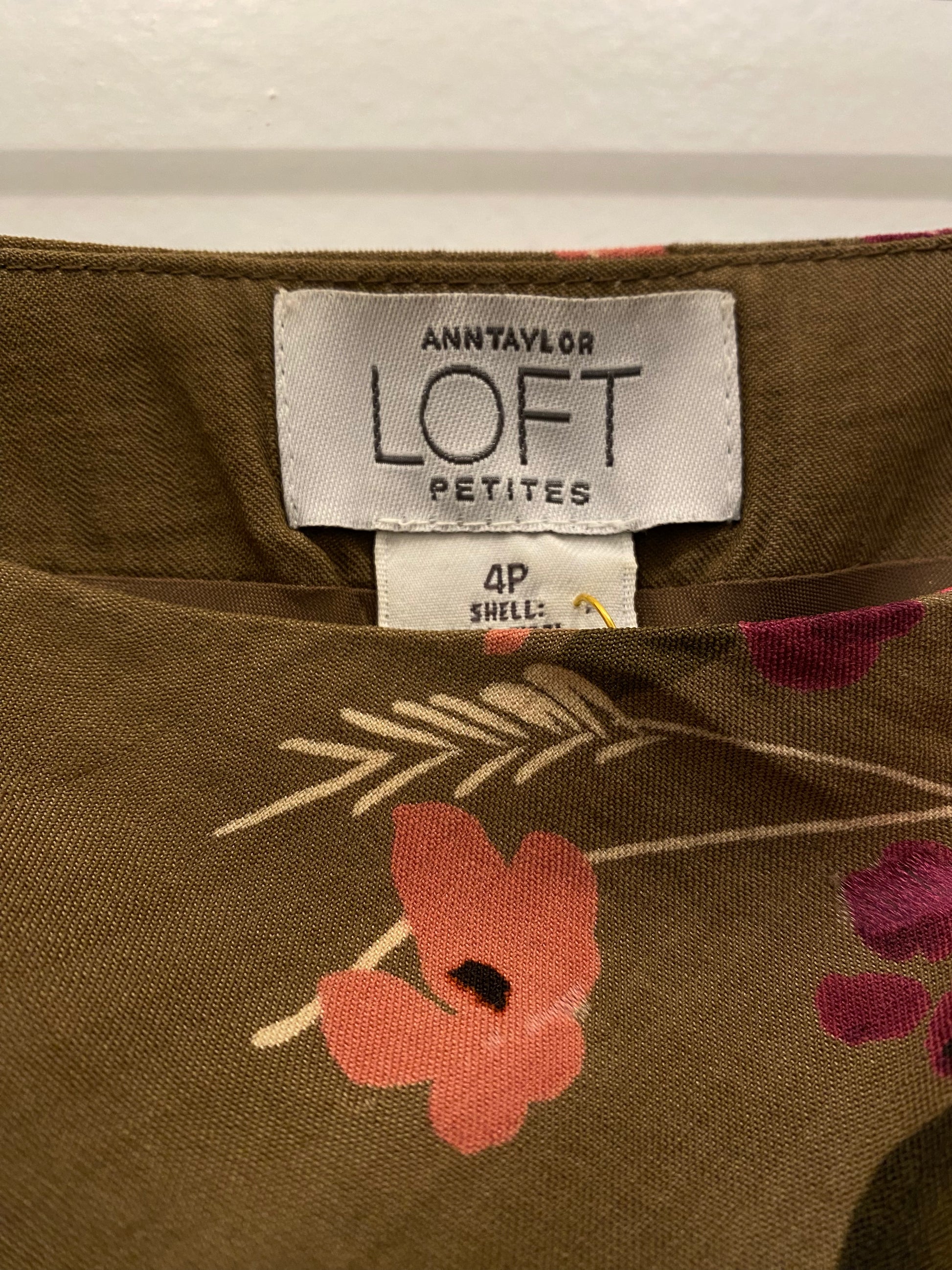 Vintage 90s brown and pink floral mini skirt - La Lovely Vintage 