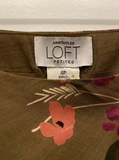 Vintage 90s brown and pink floral mini skirt - La Lovely Vintage 