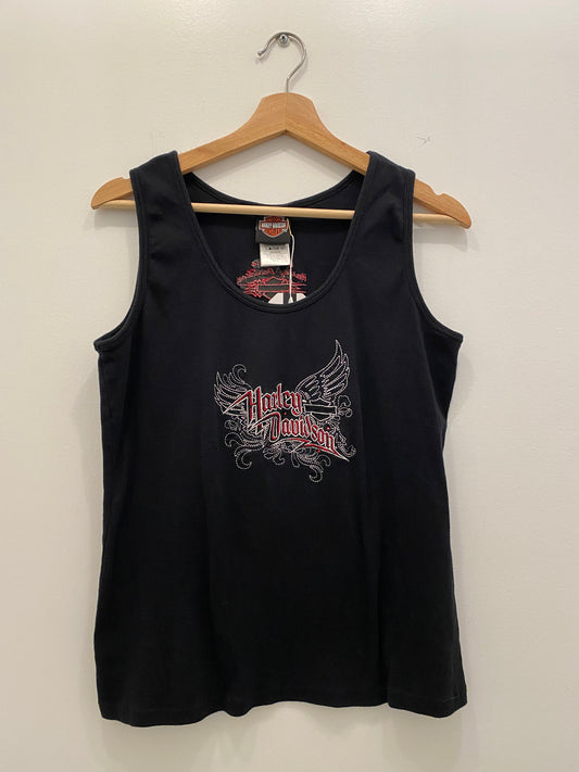 Vintage Y2K black Harley Davidson tank top