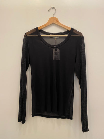 Vintage Y2K black mesh longsleeve