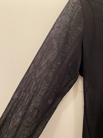 Vintage Y2K black mesh longsleeve