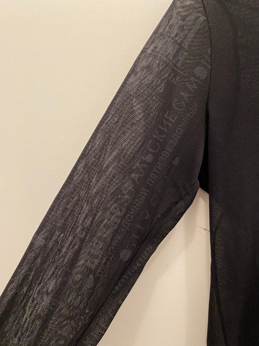 Vintage Y2K black mesh longsleeve