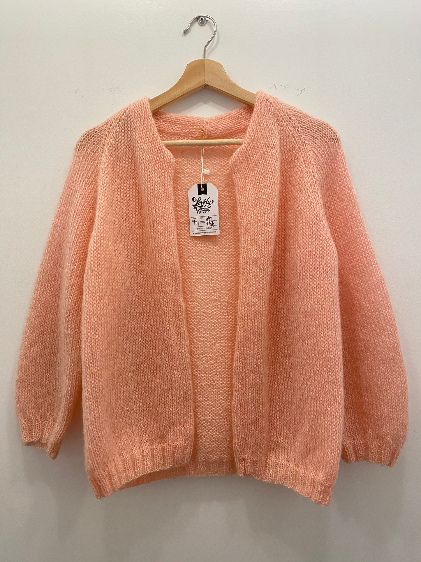 60s ballerina pink mohair sweater - La Lovely Vintage 