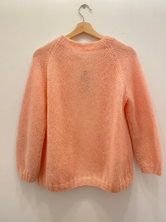 60s ballerina pink mohair sweater - La Lovely Vintage 