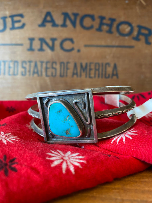 Silver Turquoise Cuff