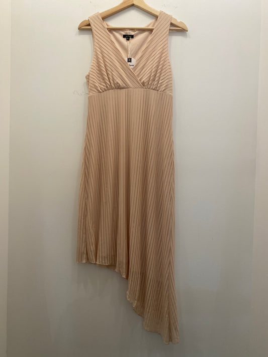 Vintage Y2K Nude Pink Asymmetrical Midi Dress