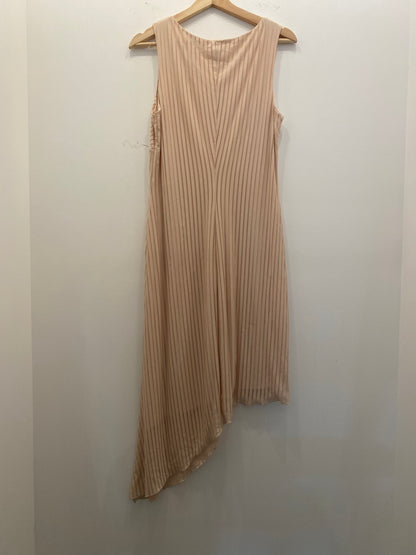 Vintage Y2K Nude Pink Asymmetrical Midi Dress