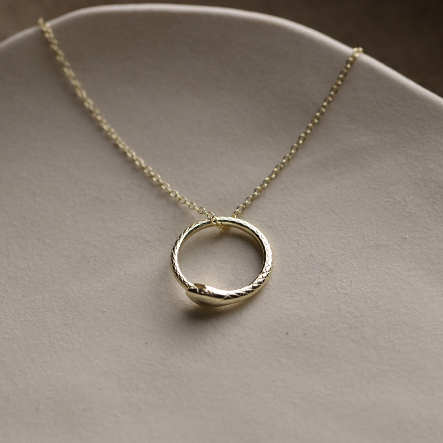 Ouroboros Snake Necklace - La Lovely Vintage 