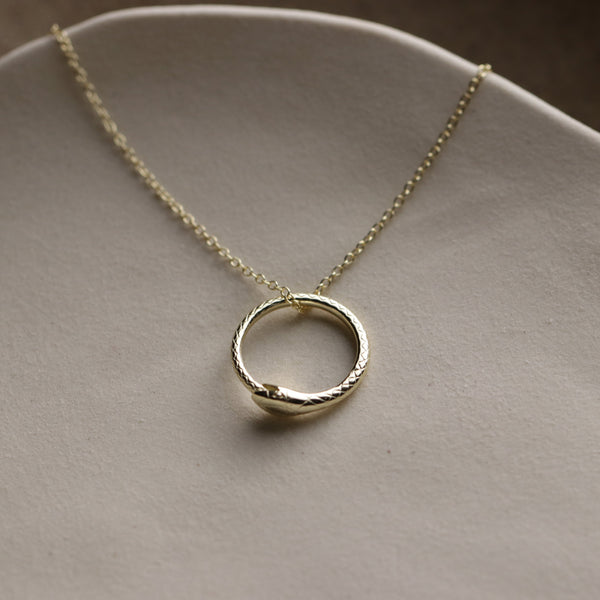 Snake Ouroboros Necklace - La Lovely