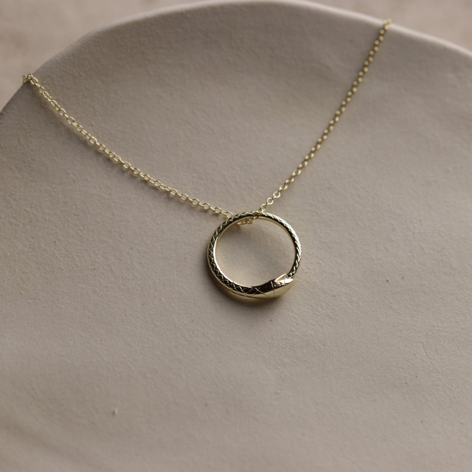 Ouroboros Snake Necklace - La Lovely Vintage 