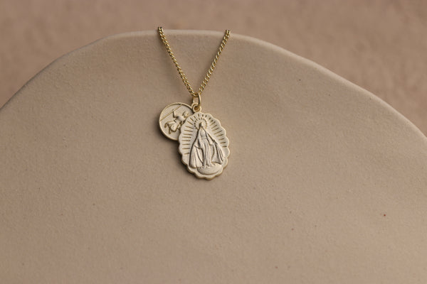 Santa Maria Mother Mary Necklace By La Lovely