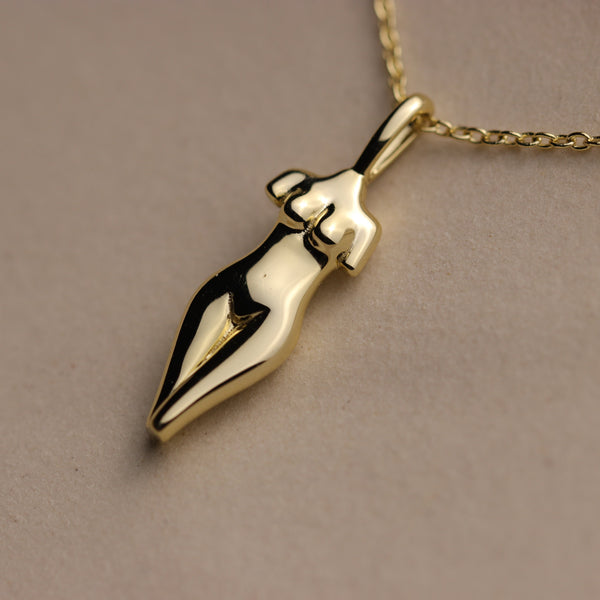 Body Form Divine Feminine Pendant Necklace By La Lovely