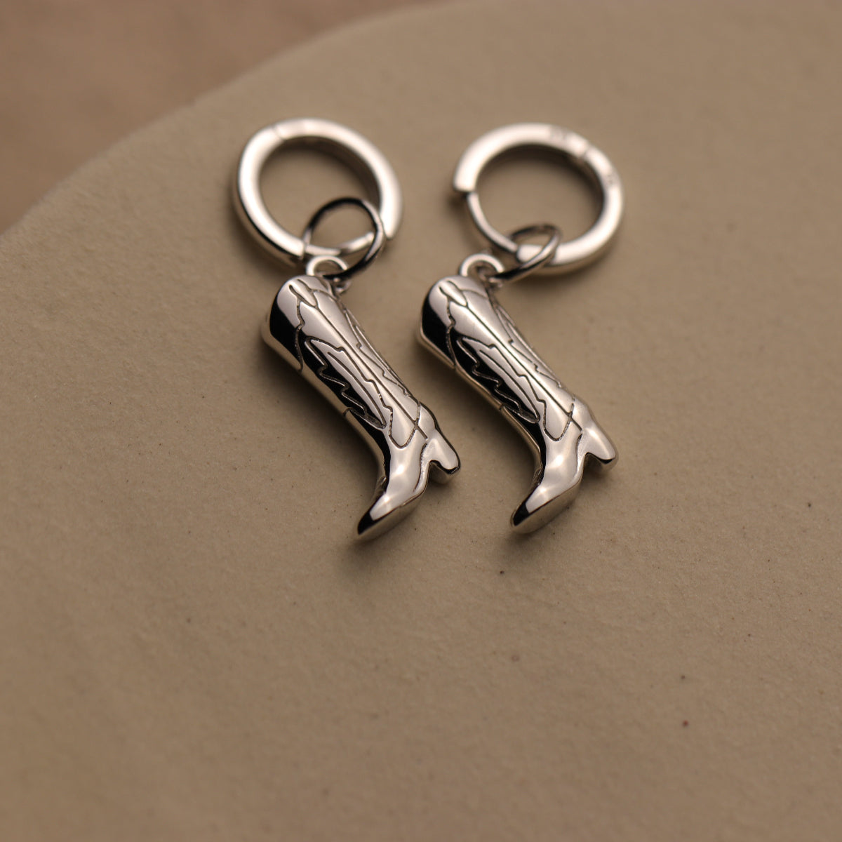 Cowboy Boot Hoop Earrings By La Lovely - La Lovely Vintage 