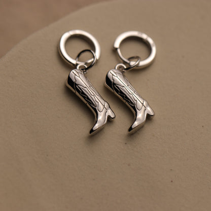 Cowboy Boot Hoop Earrings By La Lovely - La Lovely Vintage 