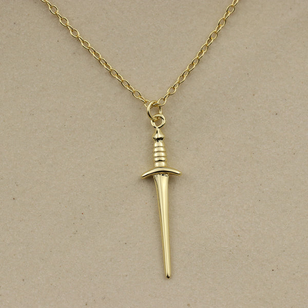 Mini Dagger Sword Necklace - La Lovely Vintage 