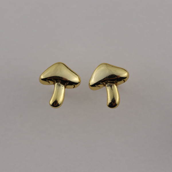 Mushroom Stud Earrings By La Lovely - La Lovely Vintage 