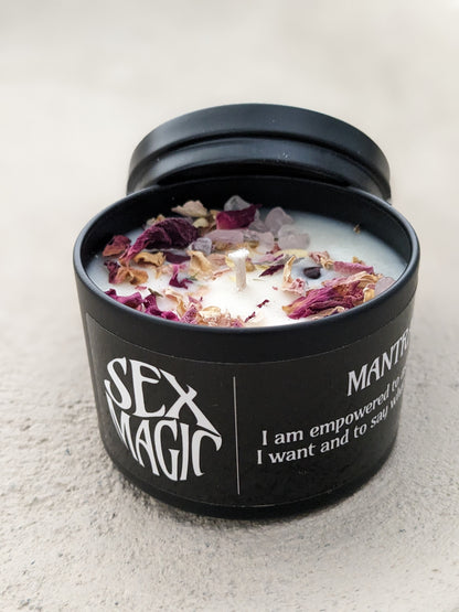 N.E.W - MAGIC 4 oz Travel Candle - La Lovely Vintage 