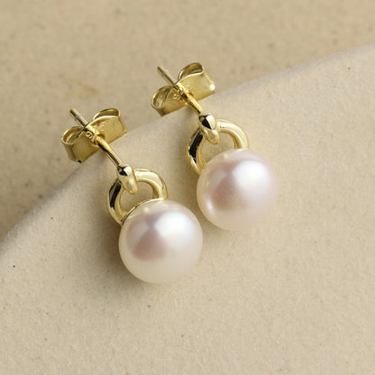 Pearl Stud Earrings - La Lovely Vintage 