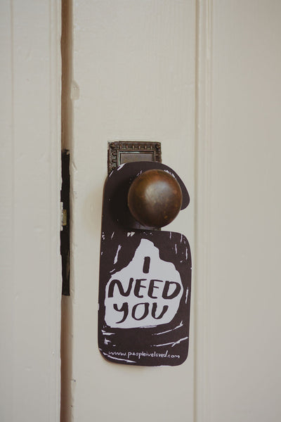 People I’ve Loved - Alone Time Door Hanger - La Lovely Vintage 