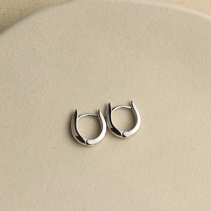 Teardrop Huggie Hoops - La Lovely Vintage 