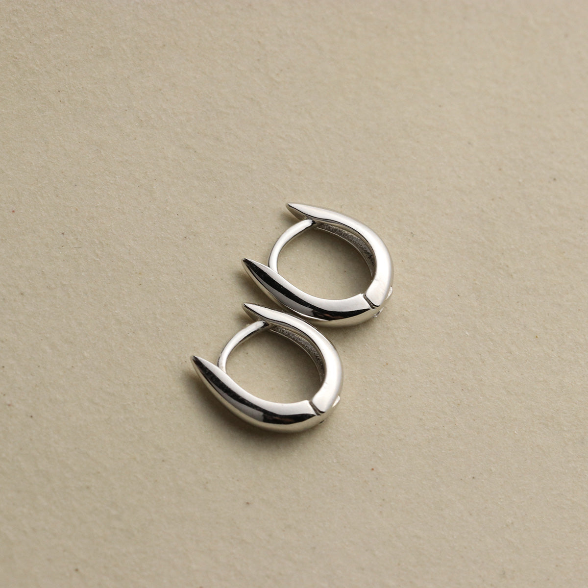 Teardrop Huggie Hoops - La Lovely Vintage 